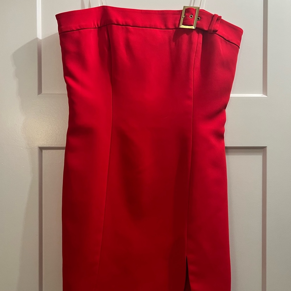 NWT Amanda Uprichard Strapless Red Mini Dress